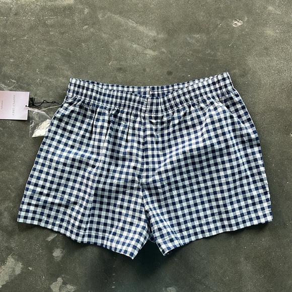 Happily Grey Check Plaid Boxer Shortss - Picture 5 of 6